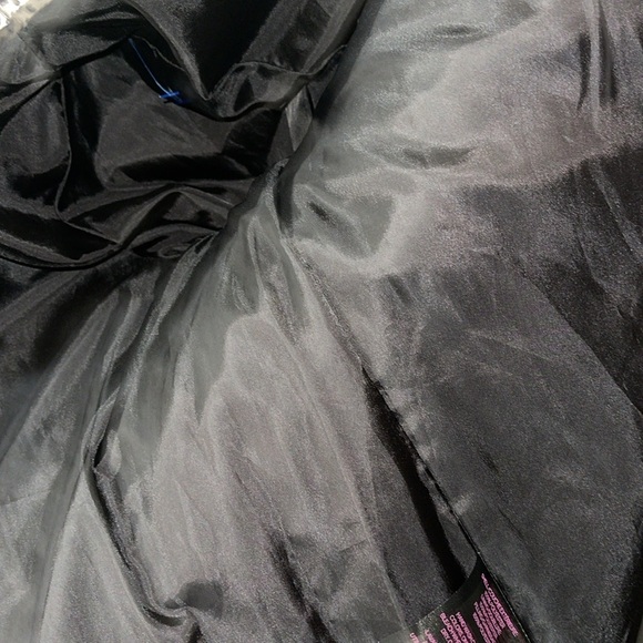 Betsey Johnson Quilted Puffer Jacket in Gray Black Python Snake Print Sz. S - Picture 11 of 13